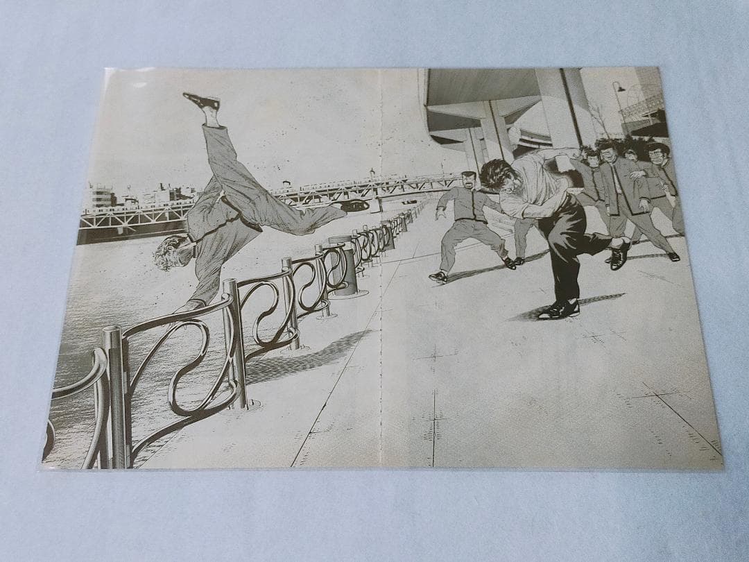 ろくでなしブルース　BLUES　額装飾　アニメ＞漫画本＞カード＞ポスター＞その他