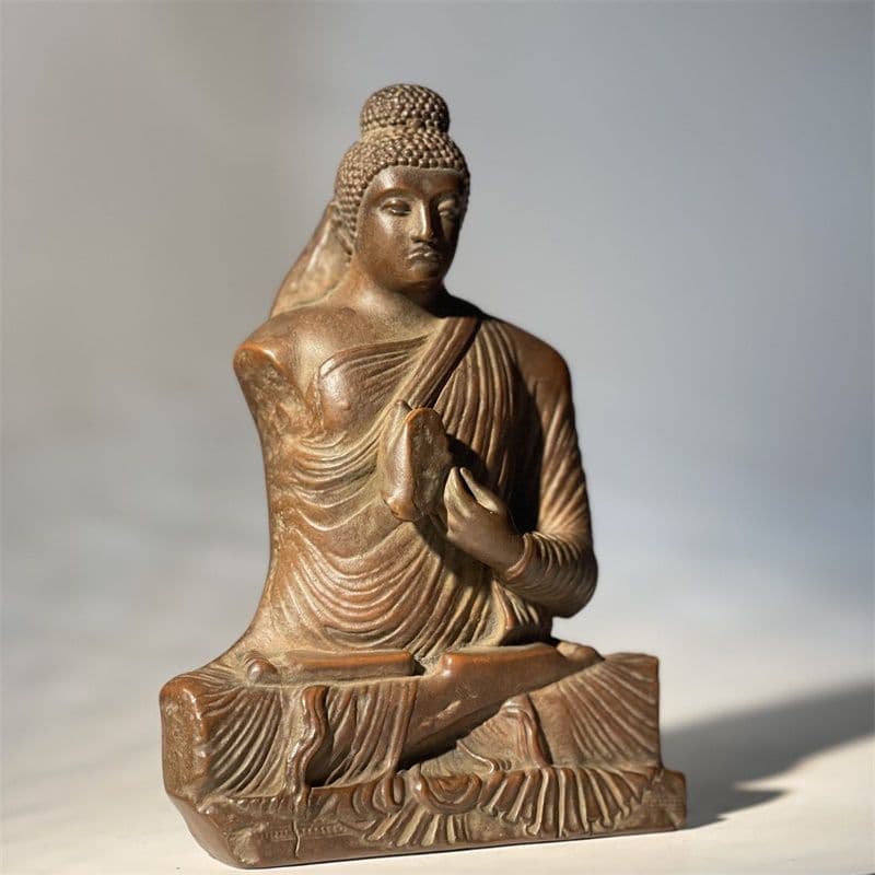 ガンダーラ造像 禅定坐像 禅意書斎茶室 装飾品 工芸品 美術品 置物