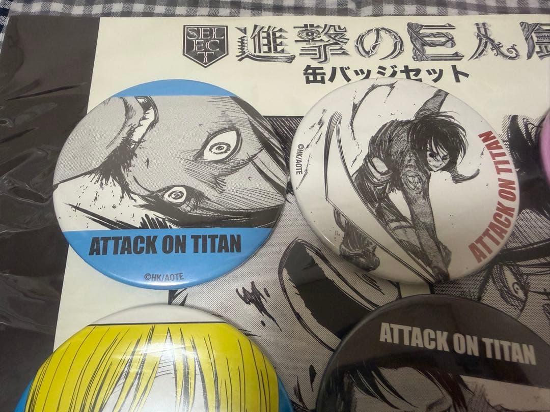 進撃の巨人 進撃の巨人展 缶バッジセット