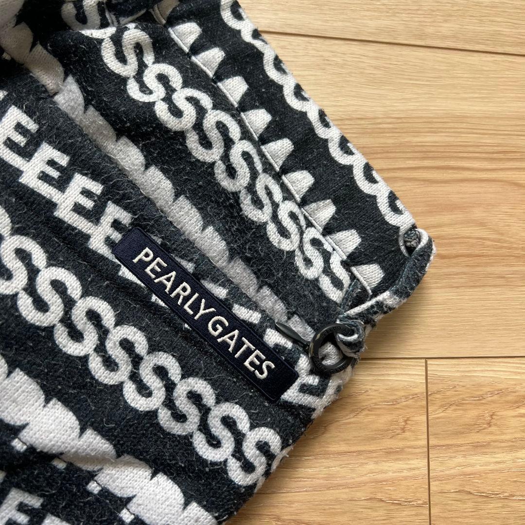 PEARLY GATES パーリーゲイツ　総柄　中綿入り　ゴルフパンツ　ロゴ