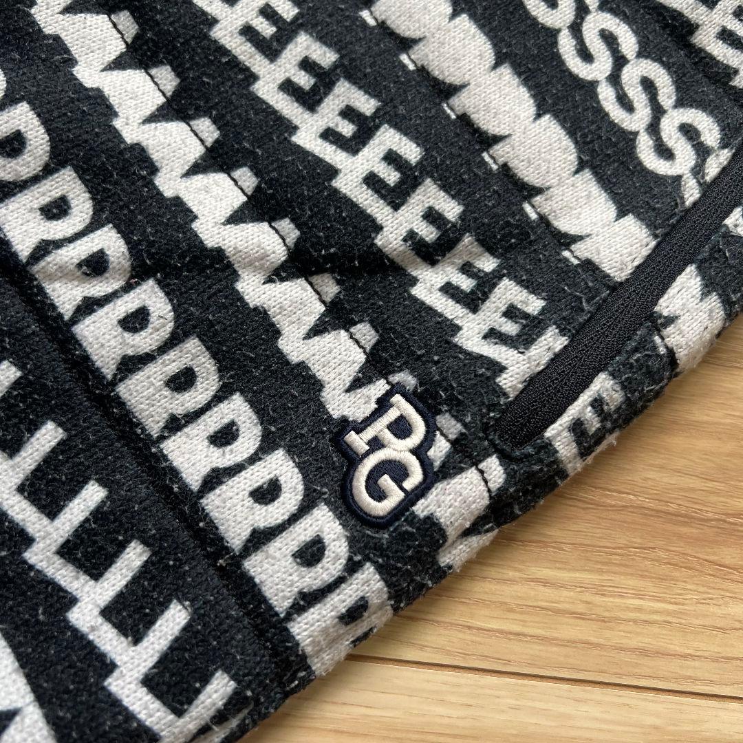 PEARLY GATES パーリーゲイツ　総柄　中綿入り　ゴルフパンツ　ロゴ