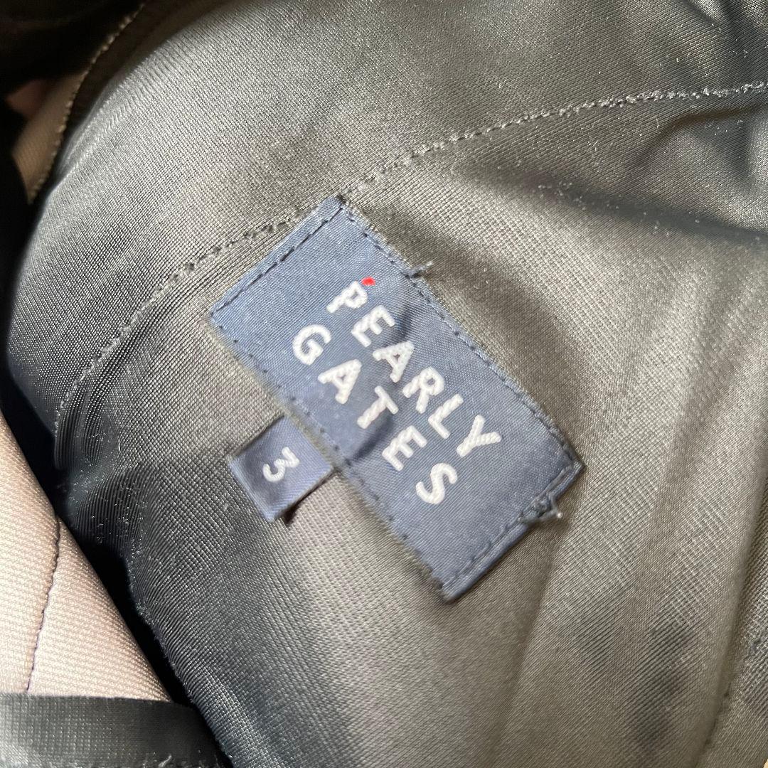 PEARLY GATES パーリーゲイツ　総柄　中綿入り　ゴルフパンツ　ロゴ