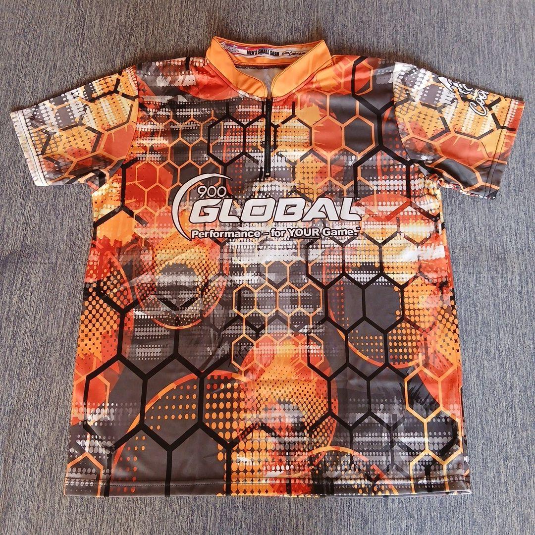 ✨新品✨GLOBAL900　Mサイズ　オレンジ　USA製　ボウリングウェア