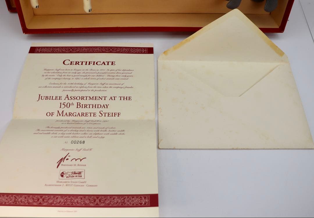 Steiff ジュビリー・アソート、マルガレーテ・シュタイフ生誕150周年セット