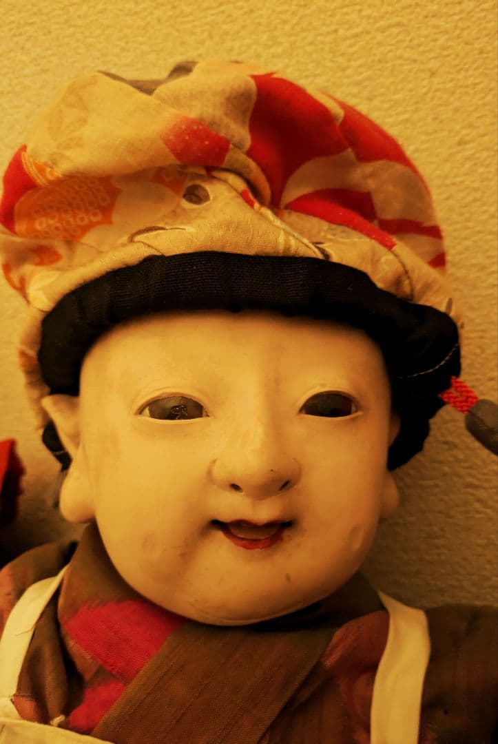 【お値下げ】　明治期　150年前　60センチ 市松人形　ビスクドール　抱き人形