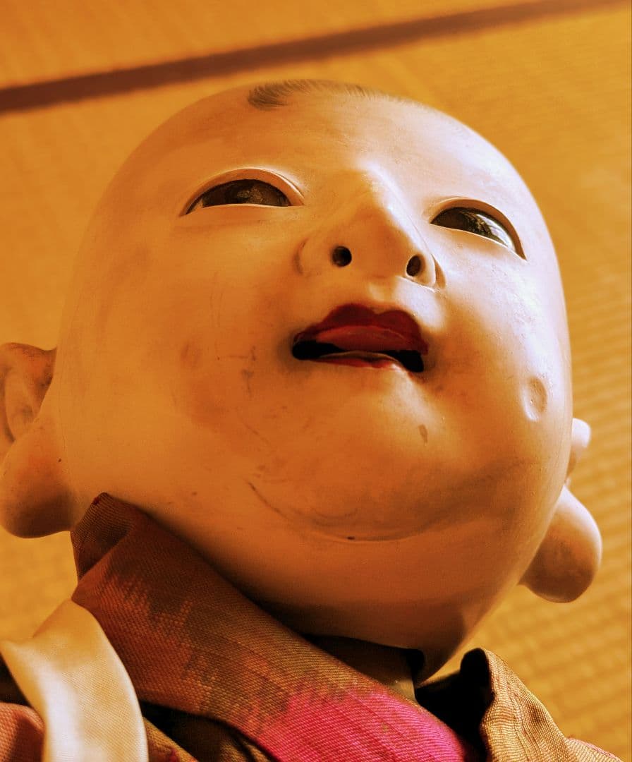 【お値下げ】　明治期　150年前　60センチ 市松人形　ビスクドール　抱き人形