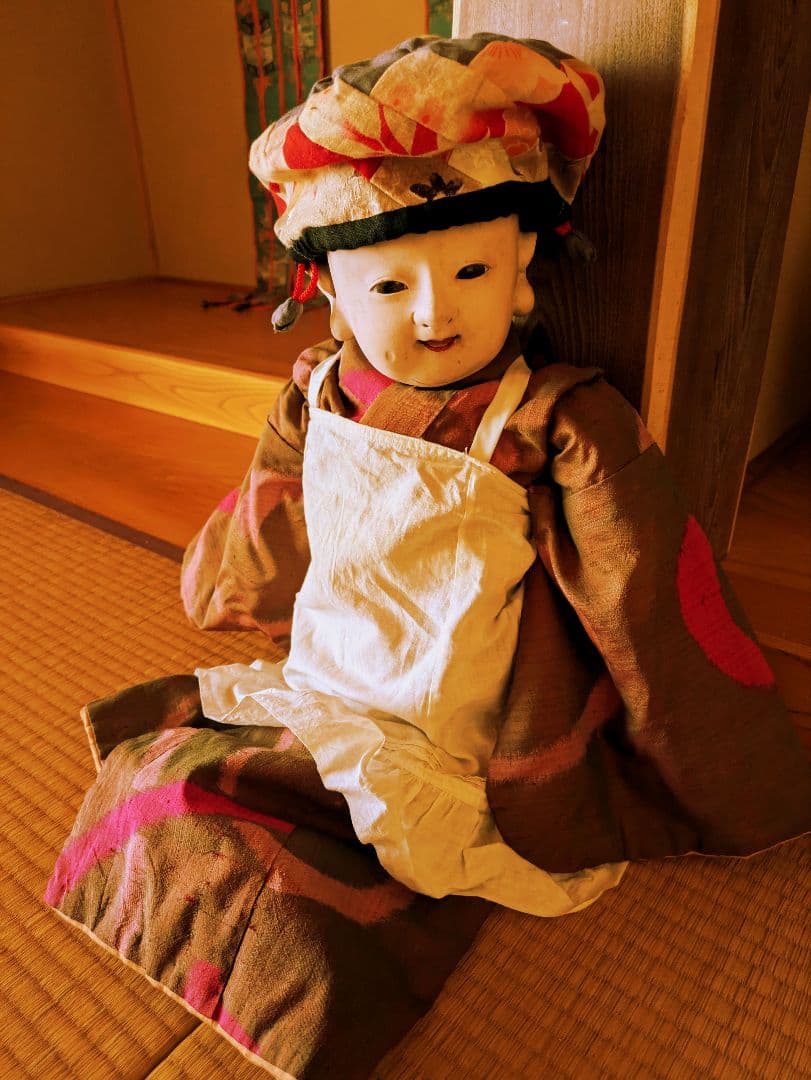 【お値下げ】　明治期　150年前　60センチ 市松人形　ビスクドール　抱き人形