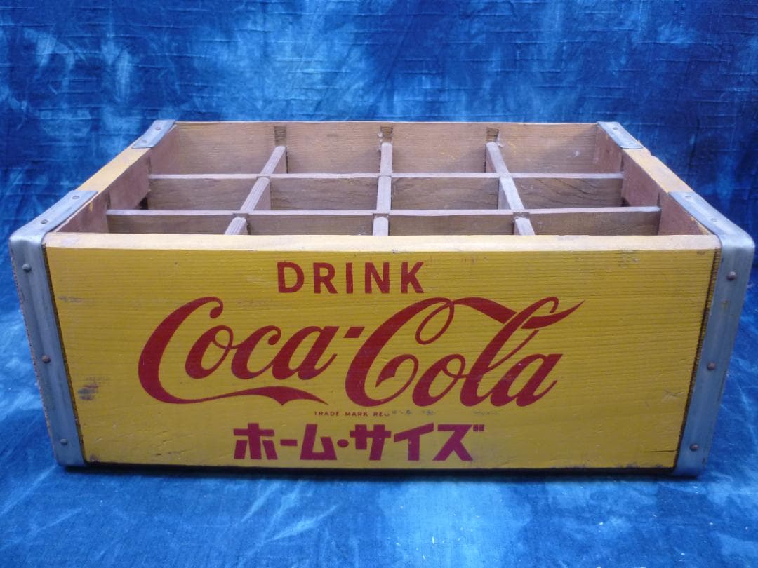 中古極美品 コカコーラ木箱 ホーム・サイズ 500ml瓶×12本 G16689