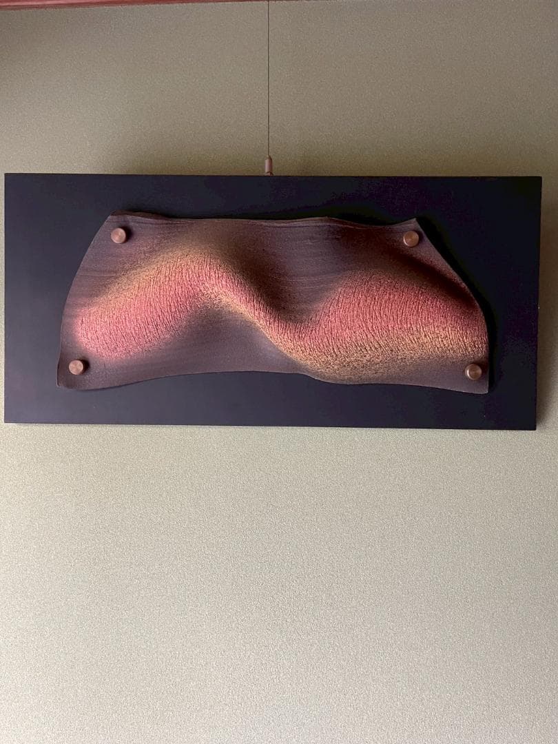 抽象的な陶板壁掛け彫刻 値下げしました