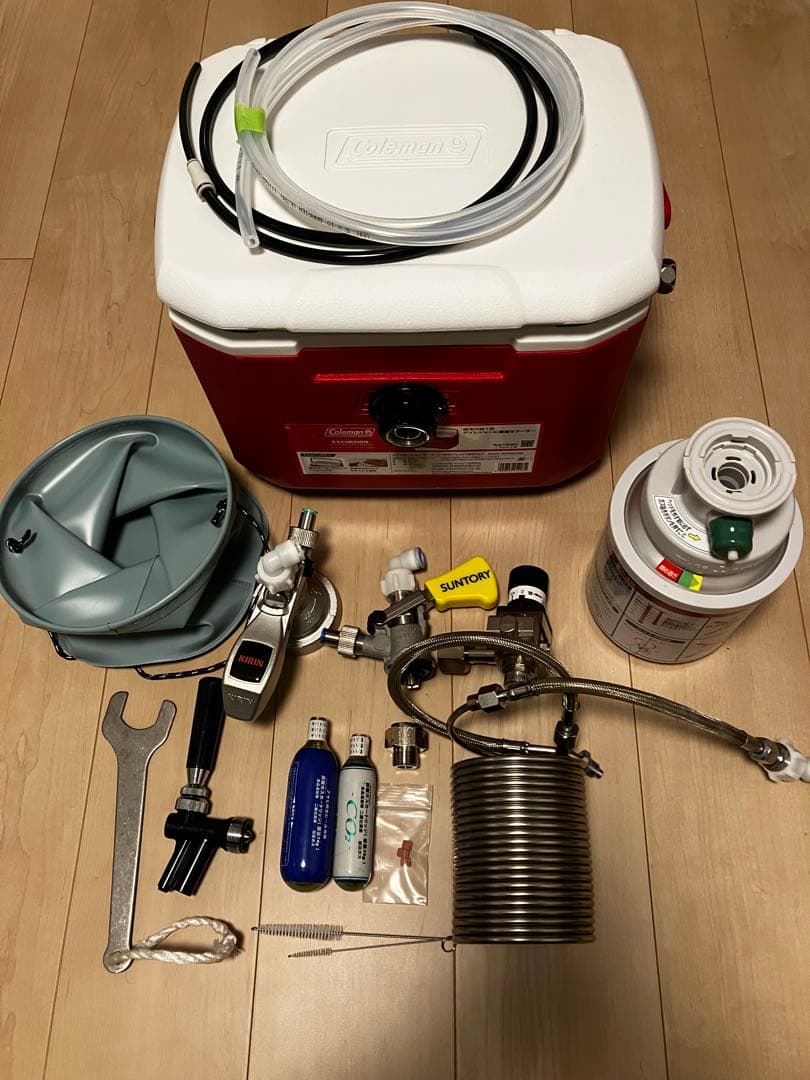 お花見に最適！！自作氷冷式ビールサーバー