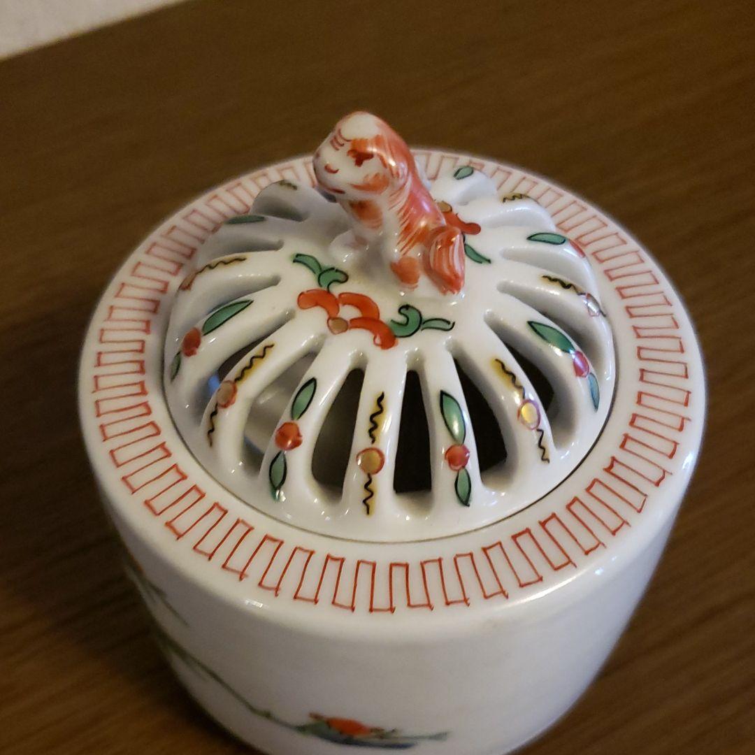 九谷焼　香炉　古九谷　茶道具　骨董品　アンティーク
