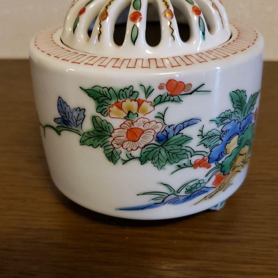 九谷焼　香炉　古九谷　茶道具　骨董品　アンティーク