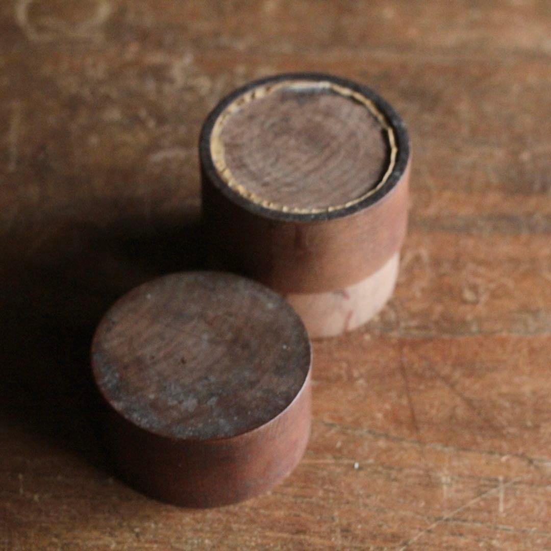 佳き木肌 古い 茶筒 茶入 古道具 アンティーク