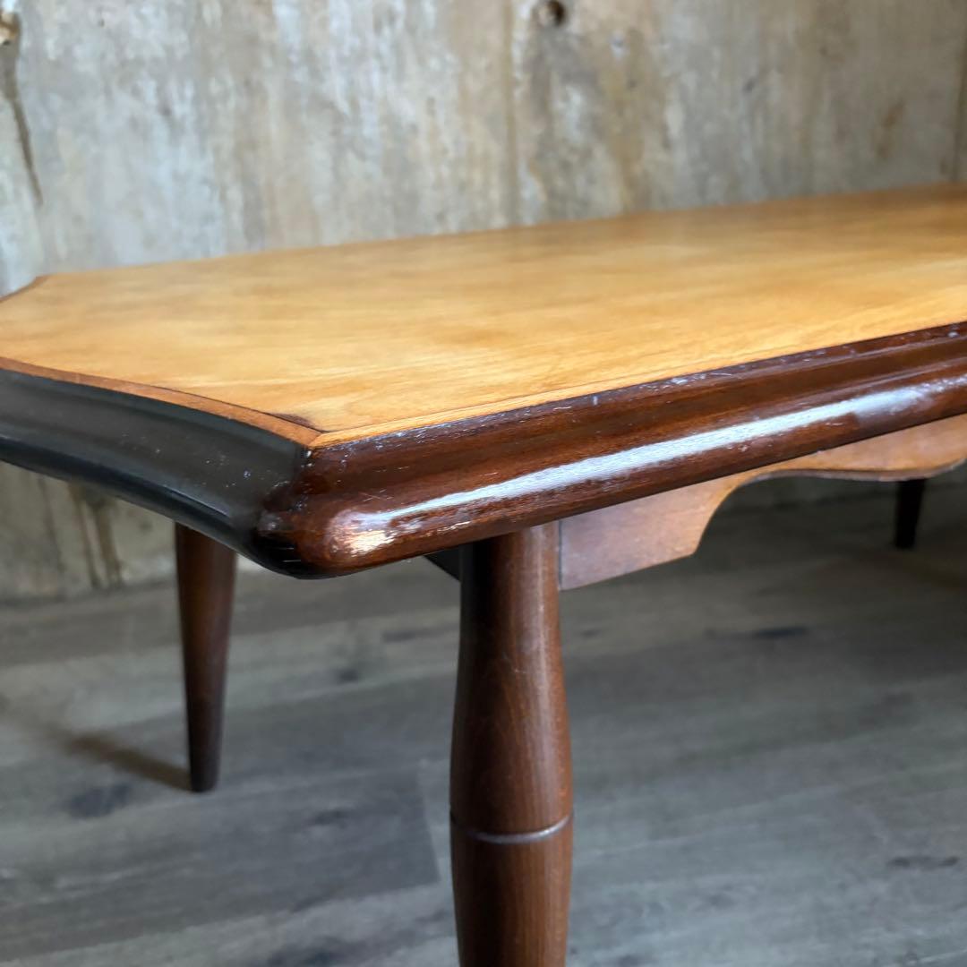 飛騨産業　オールドキツツキ　センターテーブル　天板リペア　オイルフィニッシュ