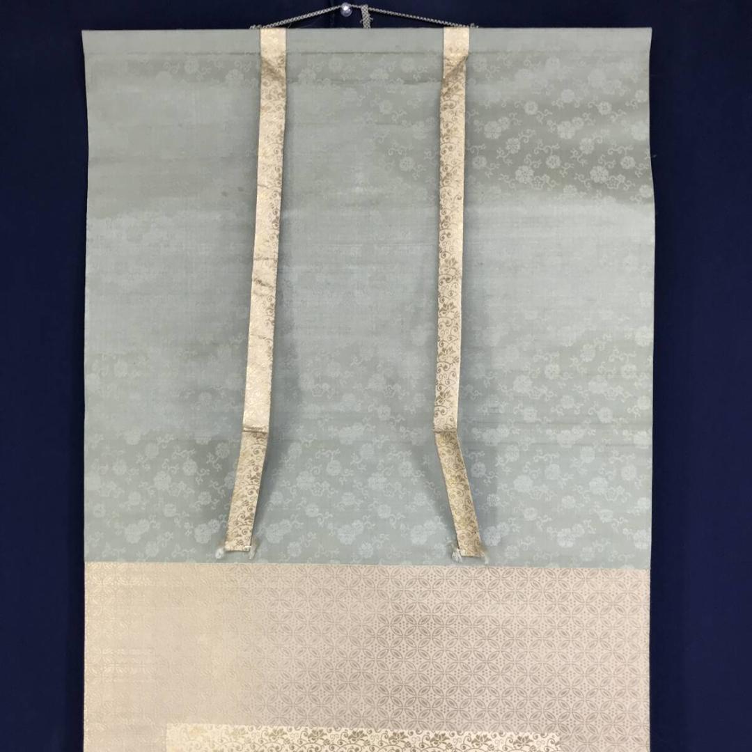 真作/川端玉章/山水図/春山鳥居図/春景山水図/掛軸☆宝船☆AH-671