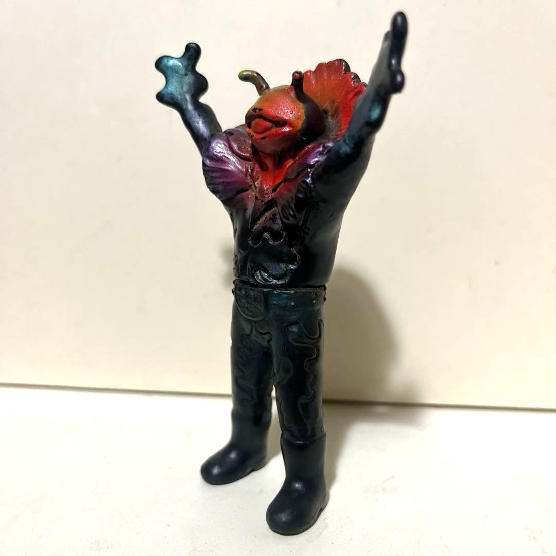 ポピー製 仮面ライダー ドクダリアン 珍色 ソフビ フィギュア 当時物 怪人
