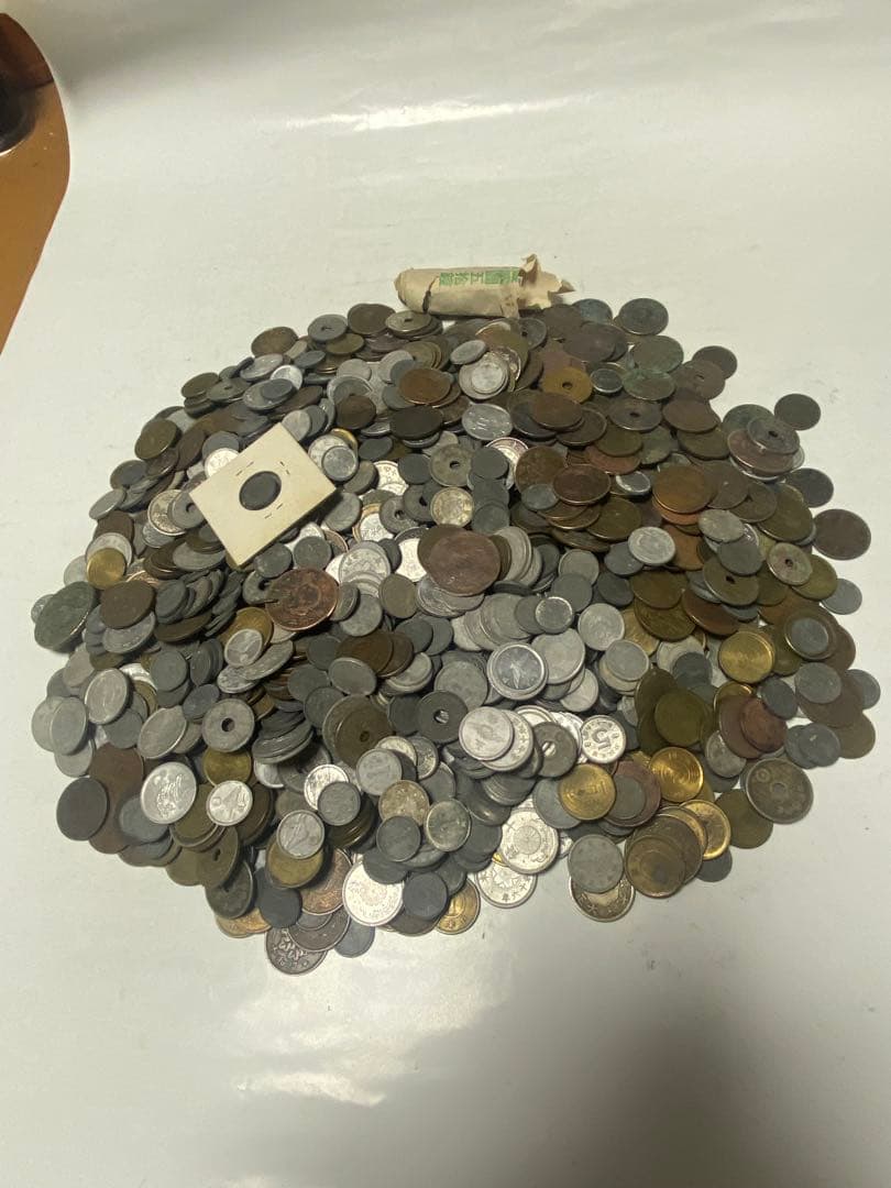古銭 銅貨青銅貨黄銅貨ニッケル貨錫貨アルミ貨など大量 3.8㎏ NO.62