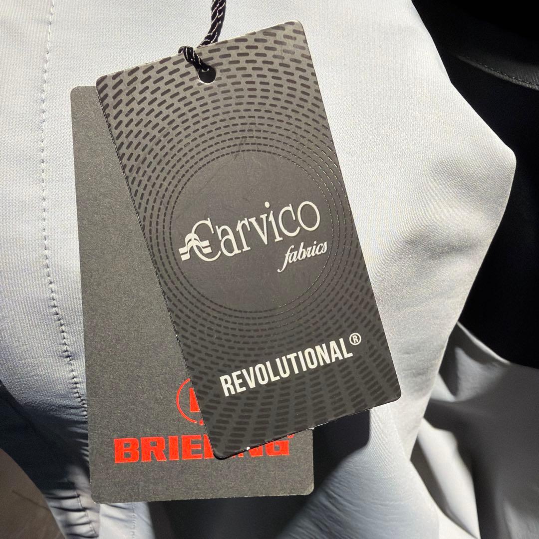 BRIEFING 長袖　ウインドブレーカーブラック/グレー