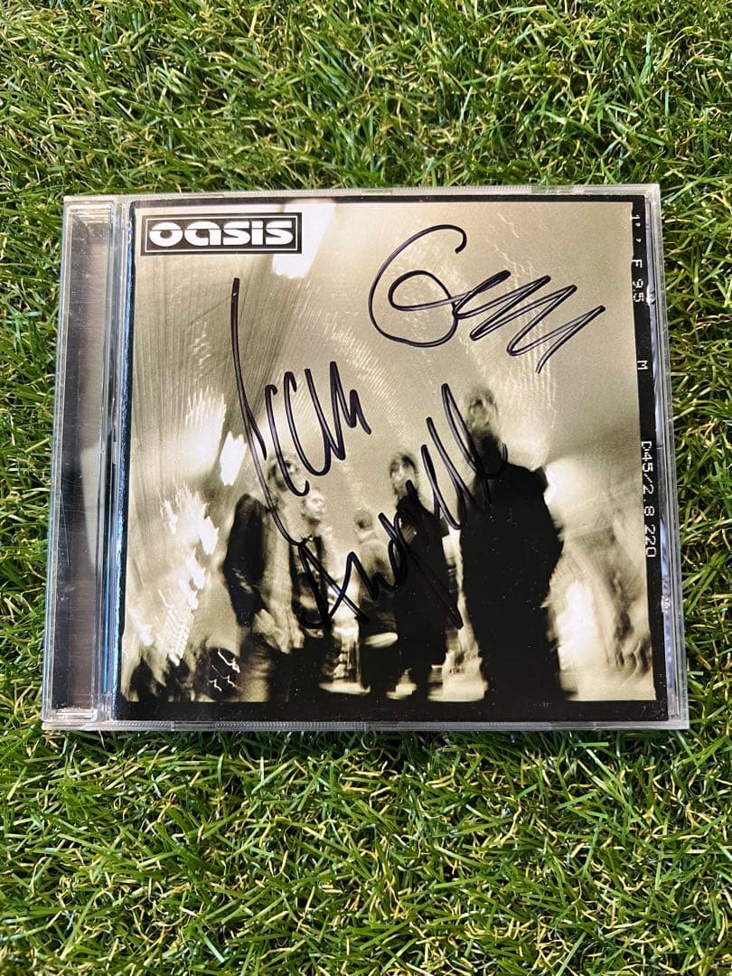 オアシス OASIS リアム・ゲム・アンディ3名 直筆サインCD