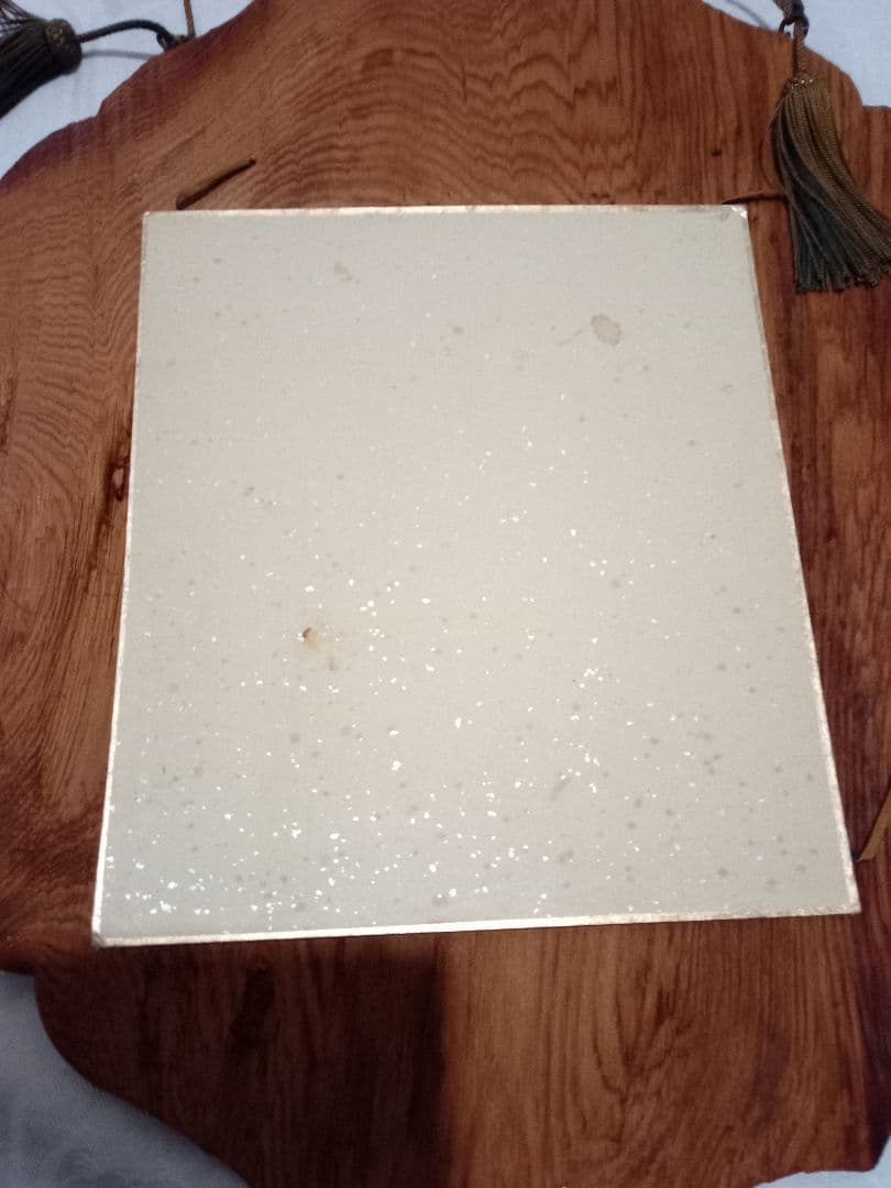 レトロ　壁掛け　色紙　古材　春日杉材　奈良春日山原始林