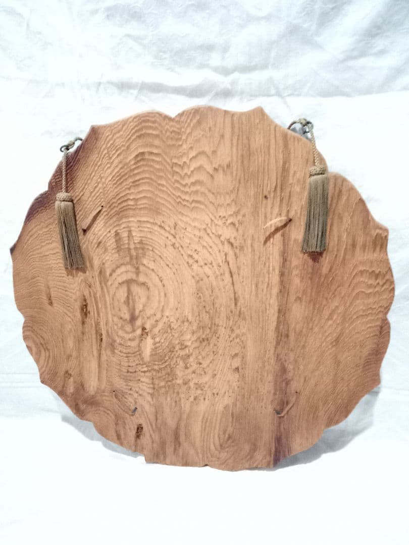 レトロ　壁掛け　色紙　古材　春日杉材　奈良春日山原始林