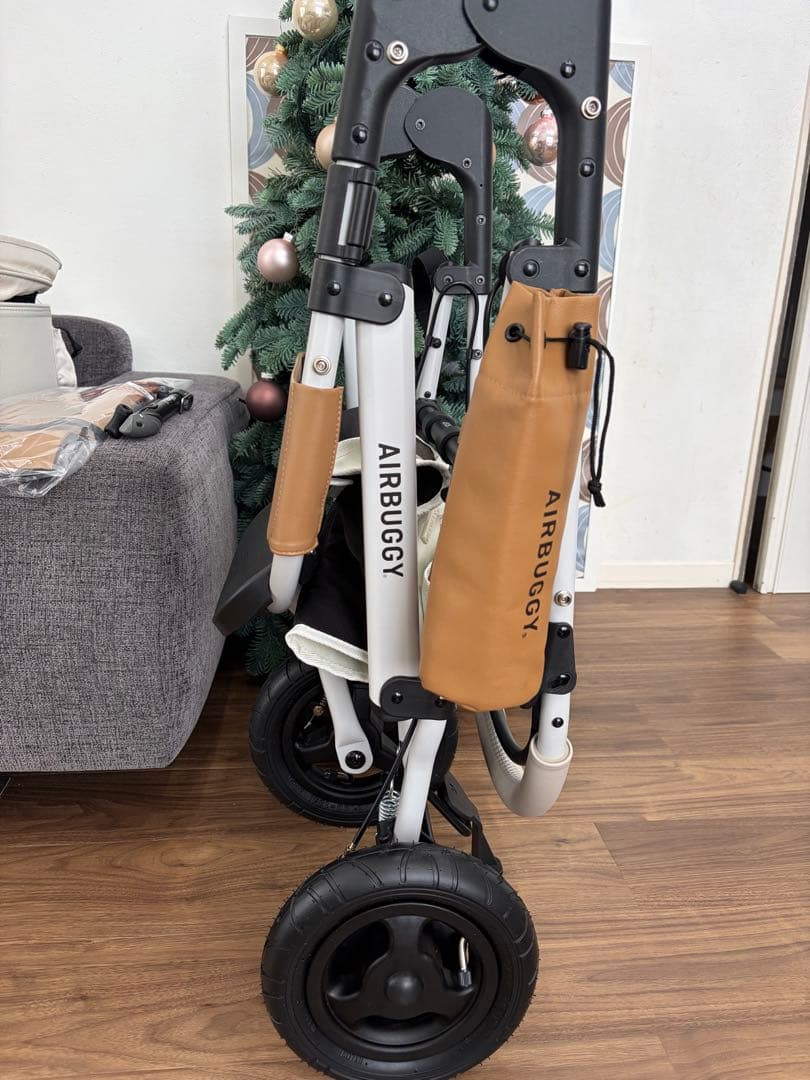 未使用に近い　エアバギー　DOME3 2ペットカート　ホワイトアッシュ　オーツ