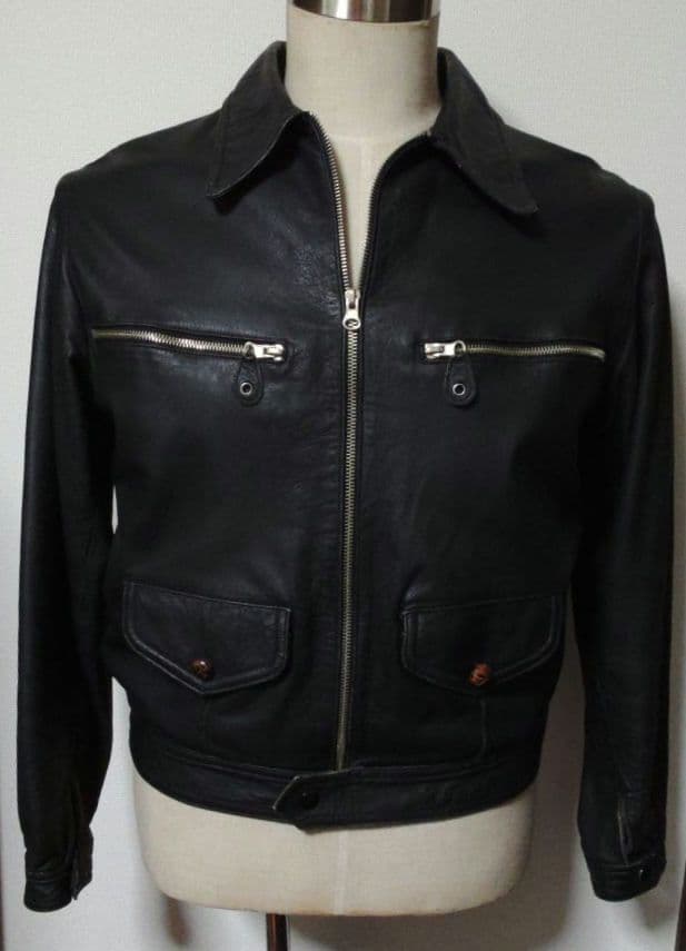 黒 革ジャケット②