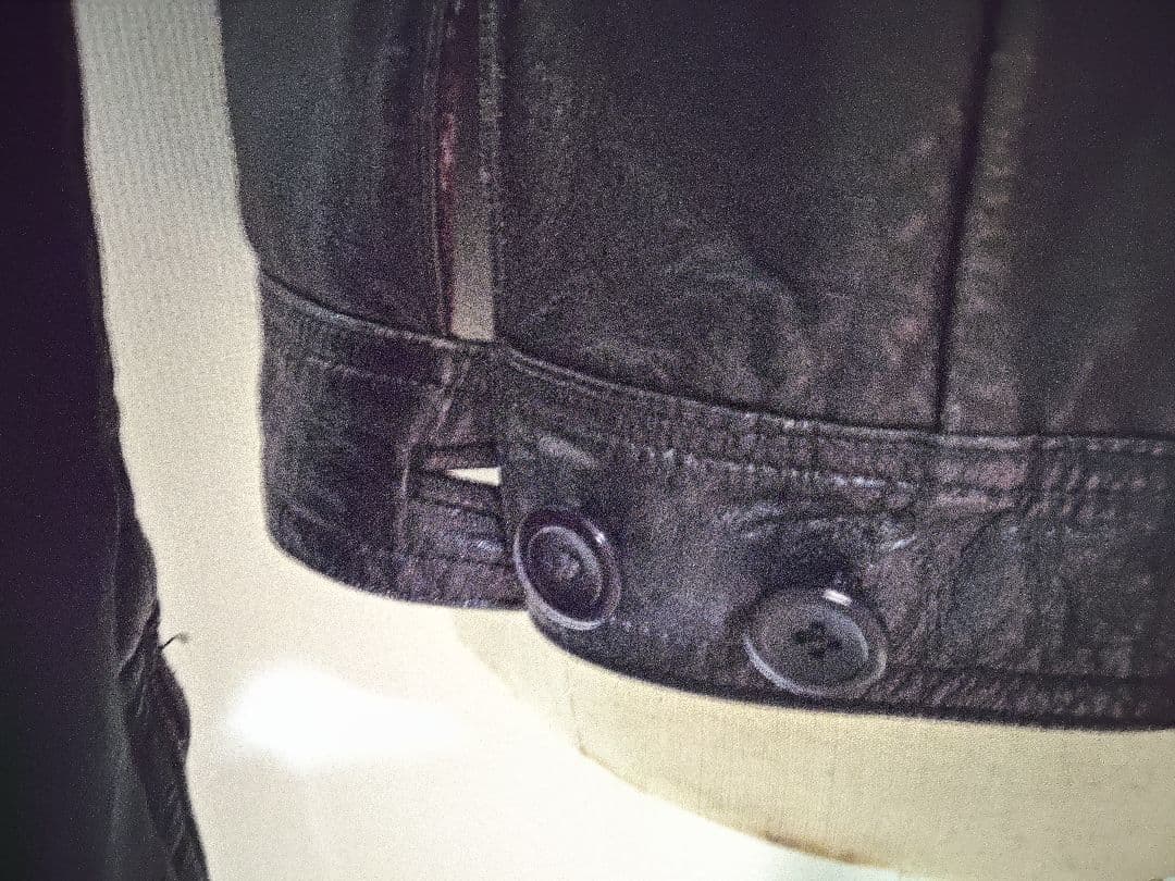 黒 革ジャケット②