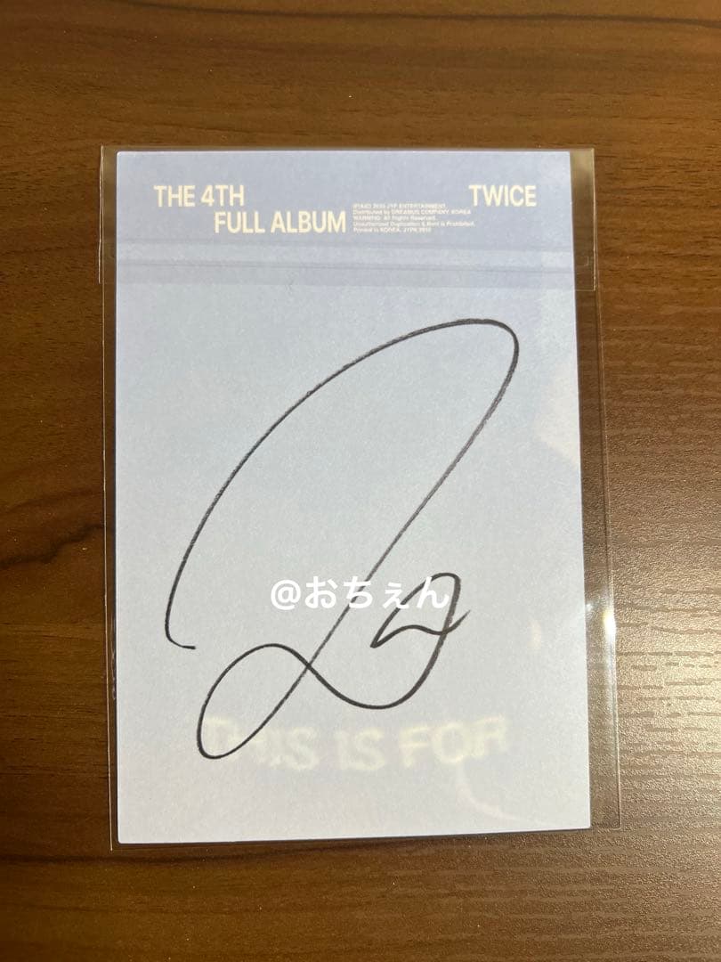 TWICE ナヨン 直筆サイン入りポストカード&THIS IS FORアルバム