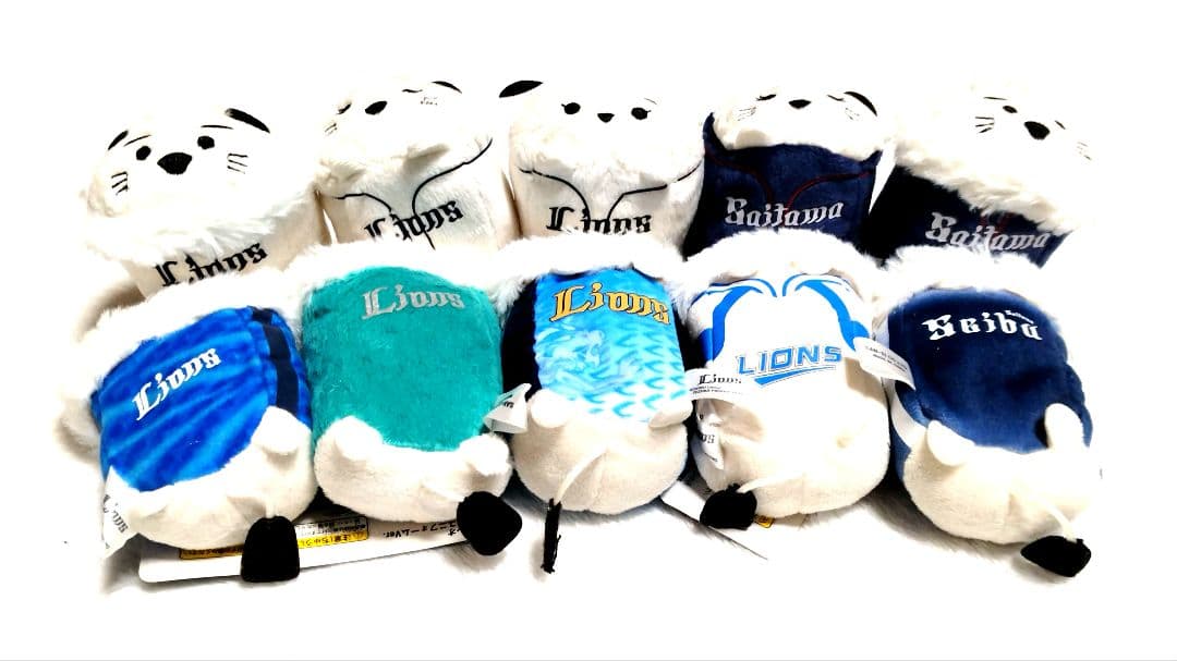 埼玉西武ライオンズ てのりレオ・ライナ ぬいぐるみの１０個セット