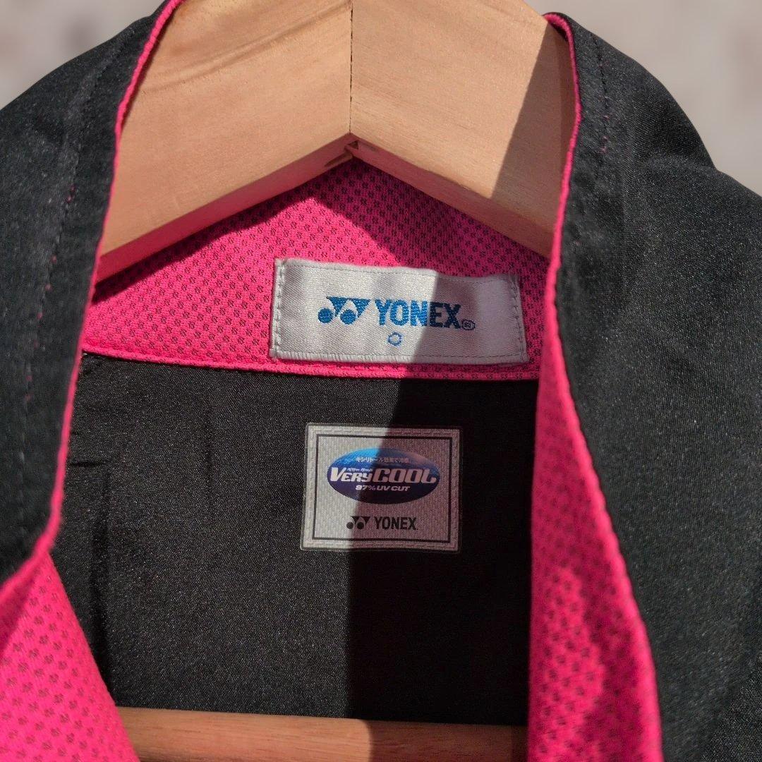 YONEX バドミントン日本代表　ウォームアップウェア 黒/ピンク