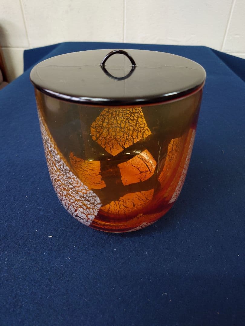 ギヤマン水指　木箱入り