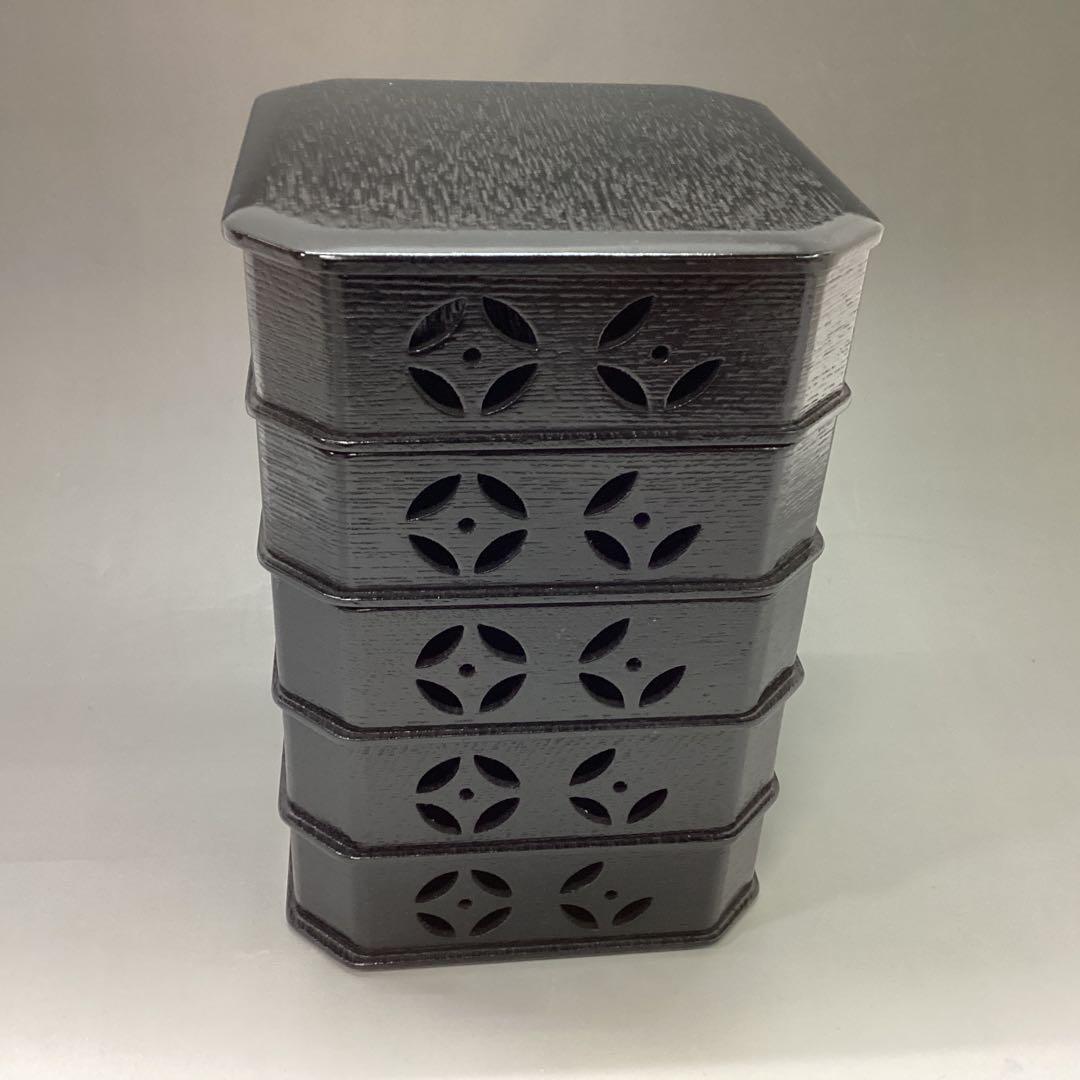 柿合　七宝透　縁高