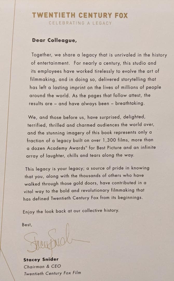 非売品　20世紀FOX代表映画写真集