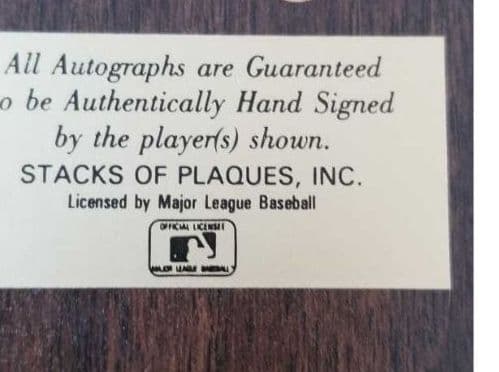 ノーラン・ライアン、直筆サイン入、フォトフレーム、MLB公式商品。MLB証明刻印