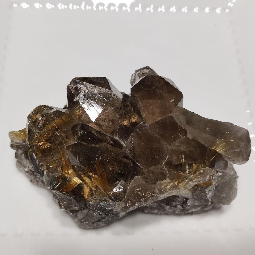 パワーストーン　天然石　クラスター　ルチルクォーツ　402g 　No.782