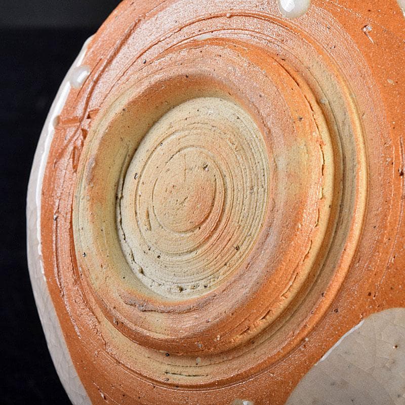 茶道具　人間国宝　荒川豊蔵作　志野茶碗　共箱　V　R7590