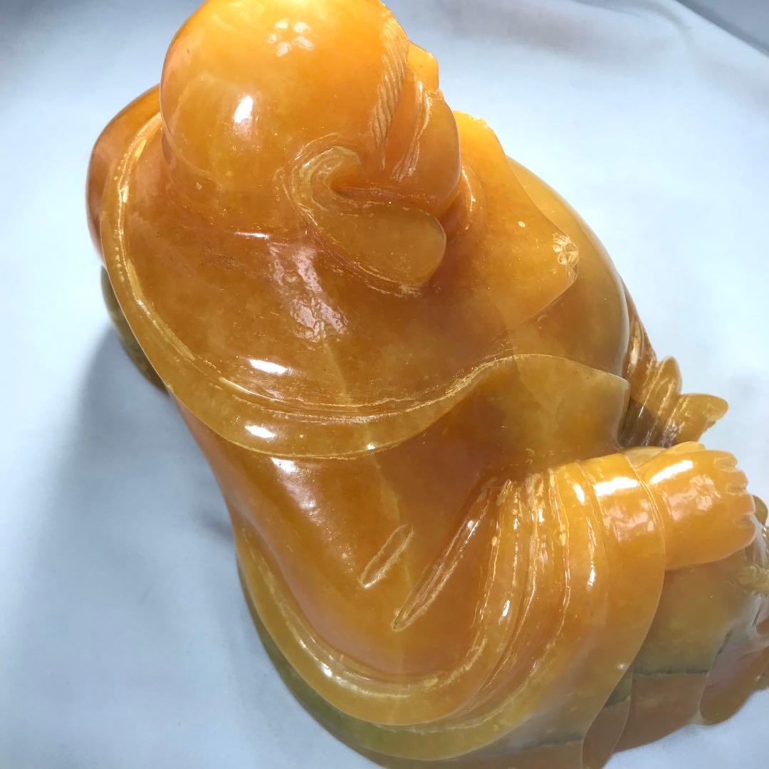 布袋様　布袋尊　天然石　大理石　オニックス　開運　金運　高級　置物　未使用
