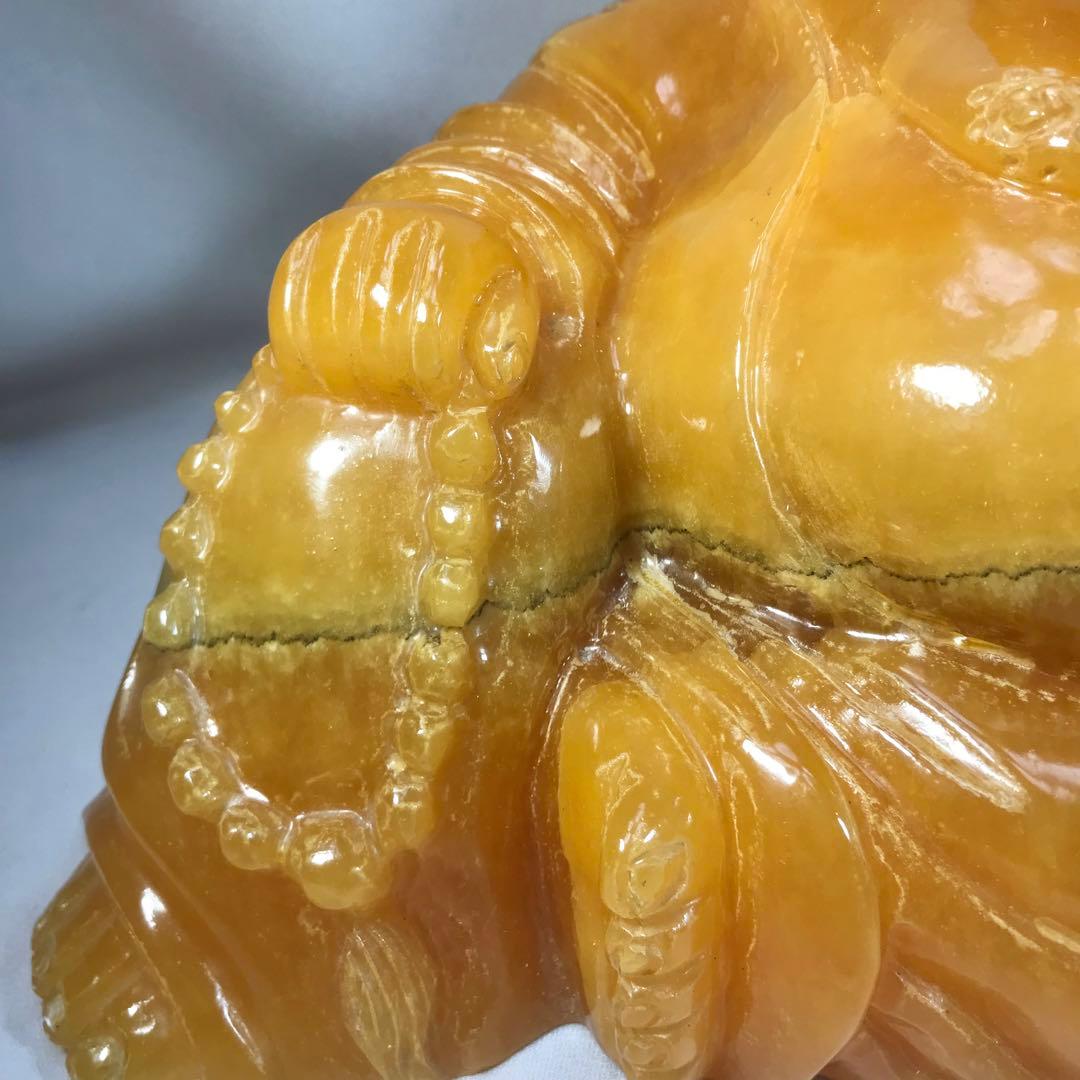 布袋様　布袋尊　天然石　大理石　オニックス　開運　金運　高級　置物　未使用