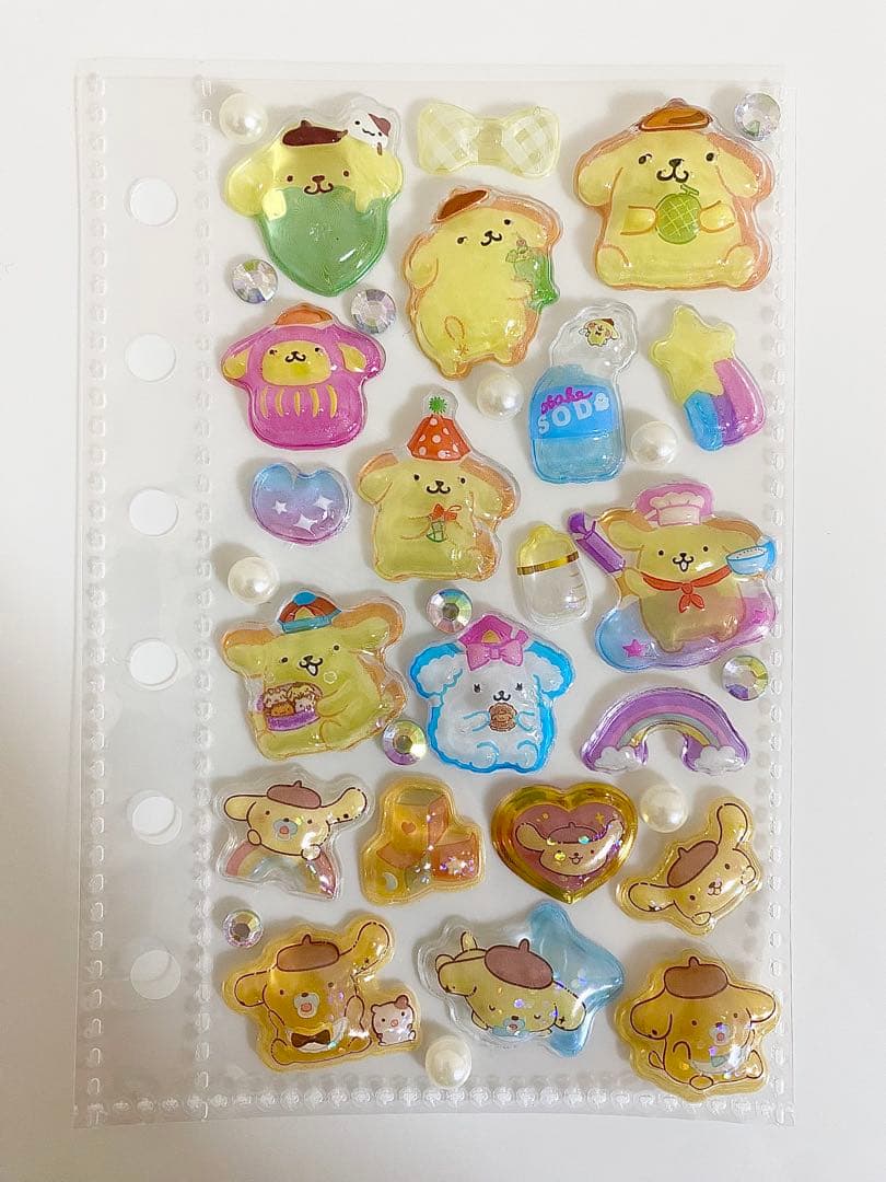シール帳　完成品　ポムポムプリン　はぴだんぶい　マイメロディ　クロミ　サンリオ