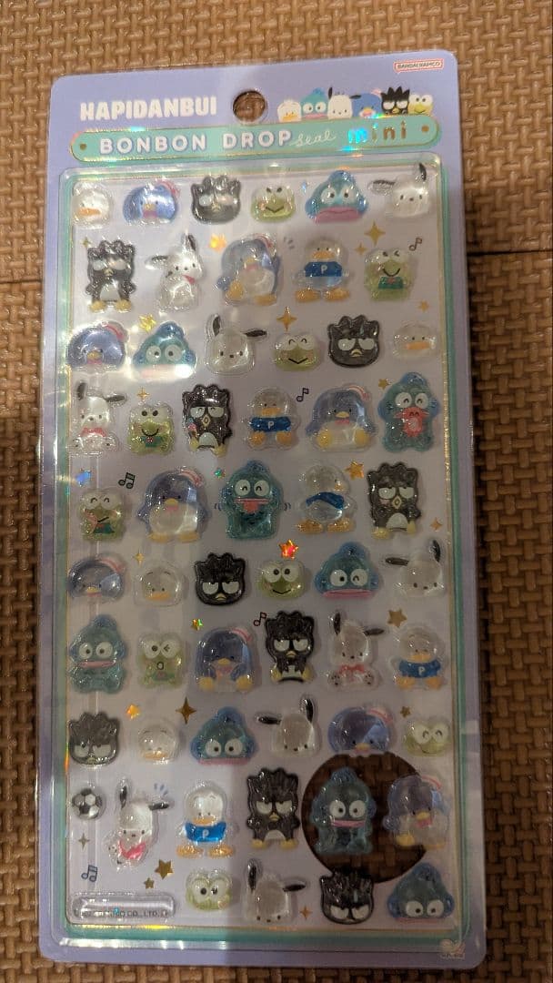 ボンボンドロップシールミニ　サンリオ