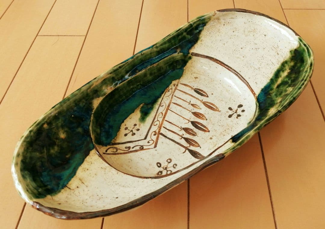 candy　菓子皿　織部　織部焼　織部菓子器