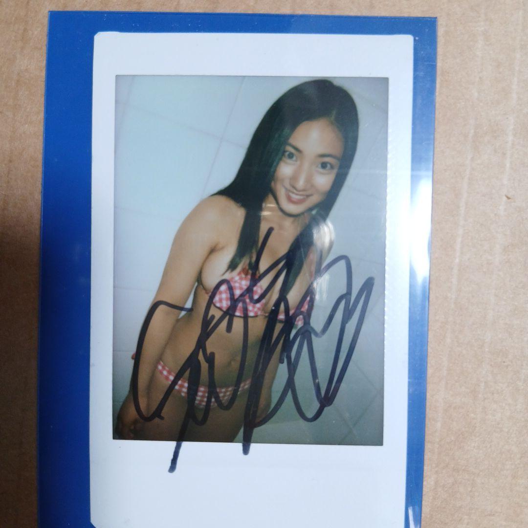 紗綾　チェキ　サイン入りポラロイド写真 ビキニ