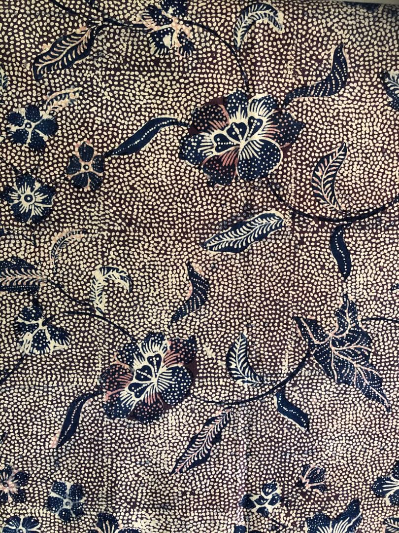 藍染めオールドバティック(8516)手描き&チャップ