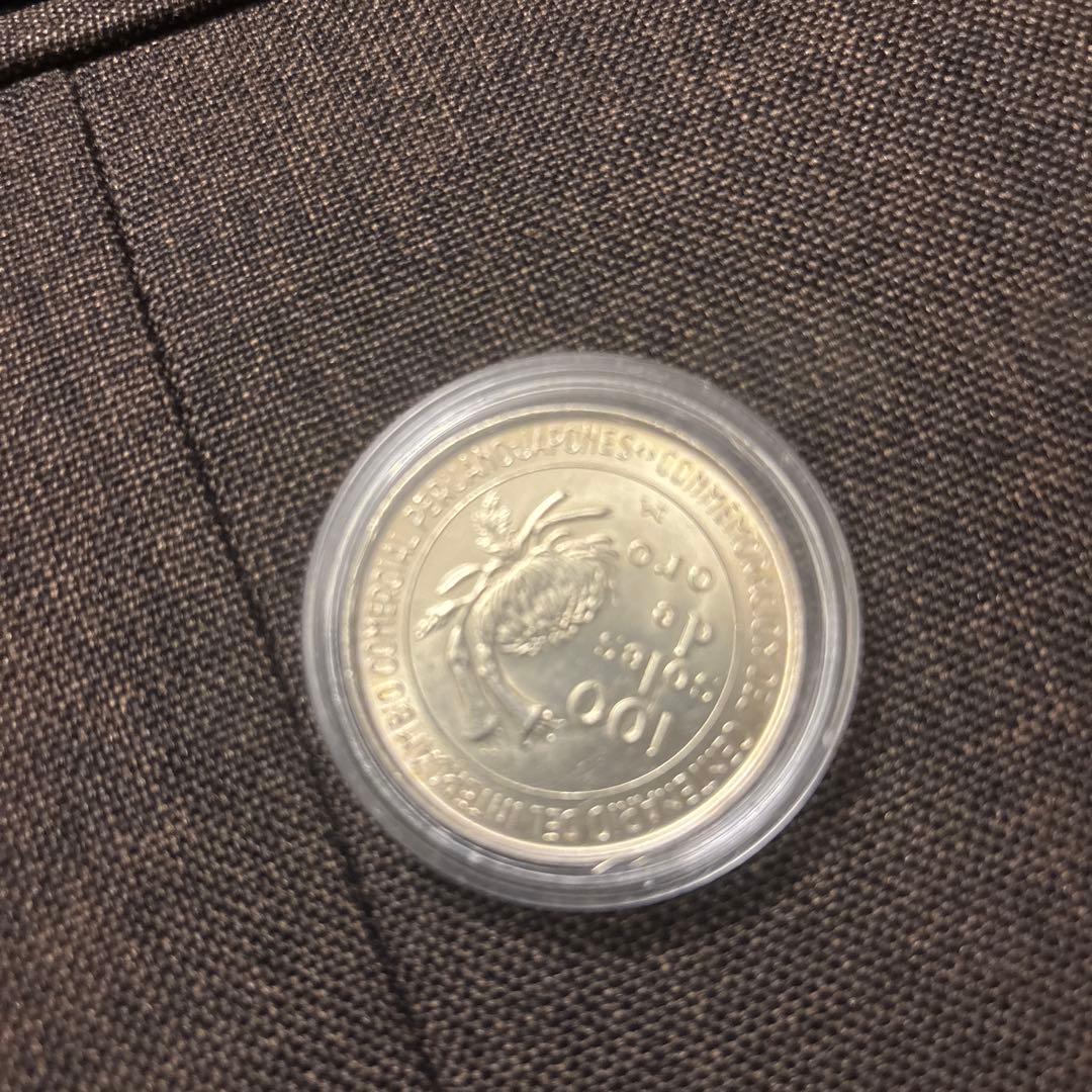 【美品】アンティーク 日本ペルー修好100周年記念　100ソル銀貨