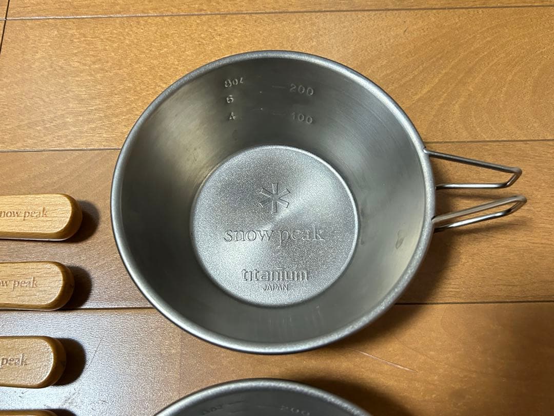スノーピーク チタンシェラカップ＋カトラリーセット
