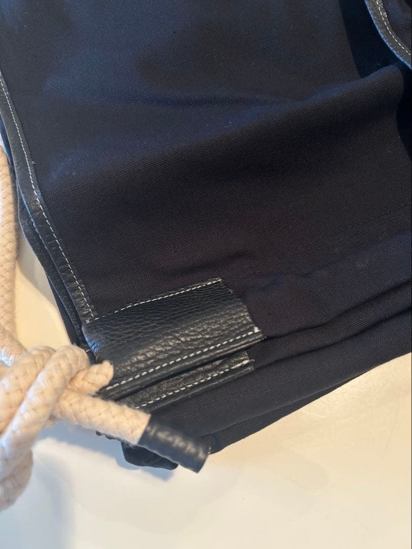 エルメス　ハンモック　キャンバス×レザー製