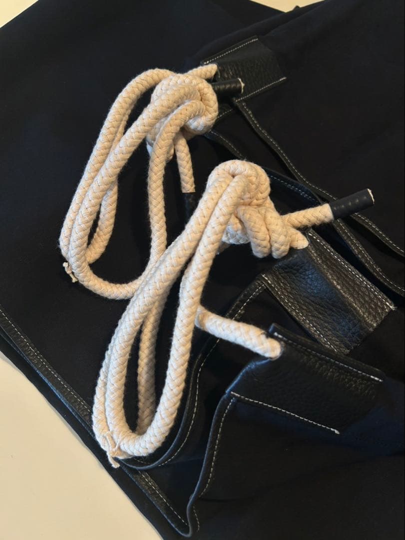 エルメス　ハンモック　キャンバス×レザー製