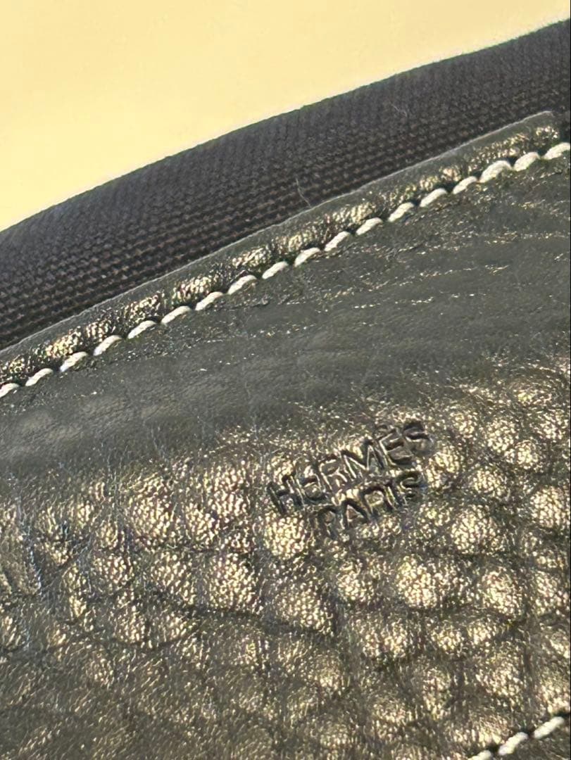 エルメス　ハンモック　キャンバス×レザー製