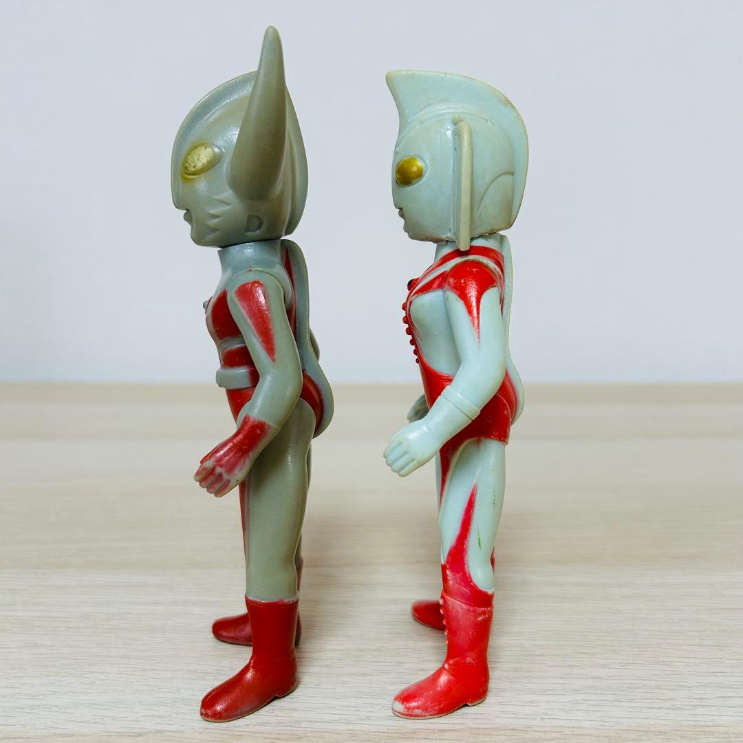 【超レア品】ウルトラの父　ウルトラの母　ブルマァク　フィギュア　ソフビ　レトロ
